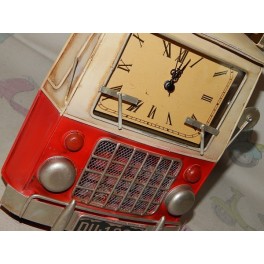 Reloj sobremesa para decoración con diseño furgoneta volkswagen hippie