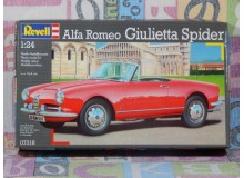 KIT MONTAJE ALFA ROMEO GIULIETTA SPIDER maqueta para montar Vehiculo en miniatura de colección Vintage Automovil a escala 1:24