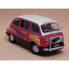 Coche Modelo FIAT 600 D MULTIPLA ABARTH Vehiculo en miniatura de colección Vintage Automovil a escala